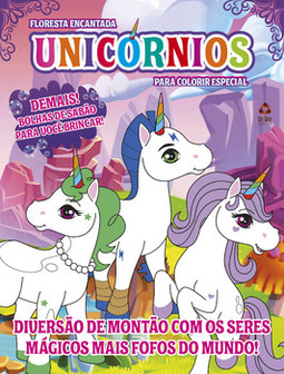 Floresta encantada - Unicórnios: para colorir especial