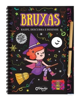 Bruxas: raspe, descubra e desenhe