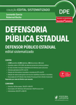 Defensoria pública estadual: defensor público estadual - Edital sistematizado