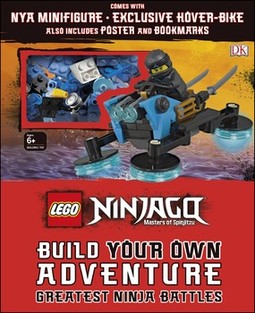 LEGO NINJAGO Build Your Own Adventure Greatest Ninja Battles: with Nya minifigure and exclusive Hover-Bike model