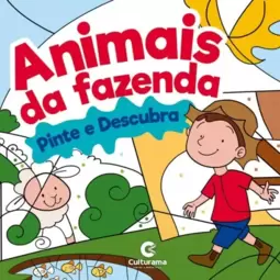 Pinte e descubra animais da fazenda