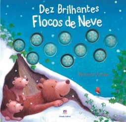 Dez brilhantes flocos de neve