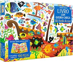 No fundo do mar: livro com quebra-cabeça