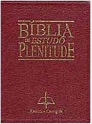 Bíblia de Estudo Plenitude - Vinho Luxo, Beiras Douradas