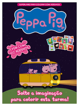 Peppa Pig - Superlivro para colorir com adesivos