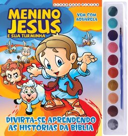 Menino Jesus Livro para Pintar com Aquarela