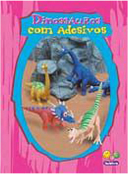 Dinossauros com Adesivos [Rosa]