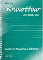 English KnowHow: Teacher´s Handbook Opener - Importado