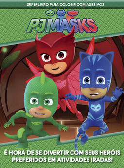 PJ Masks - Superlivro para colorir com adesivos