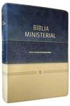 Bíblia Ministerial NVI - Capa Duotone - Azul e Bege