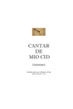 Cantar de Mio Cid, El - CD