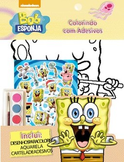 Bob Esponja: colorindo com adesivos