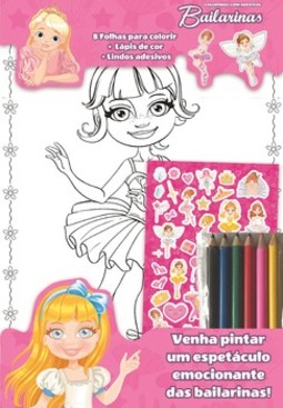 Bailarinas: colorindo com adesivos