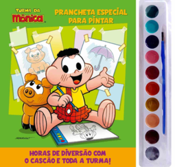 Turma da Mônica - Prancheta especial para pintar: Cascão