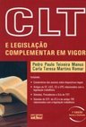 CLT E LEGISLAÇÃO COMPLEMENTAR EM VIGOR