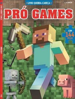 Pró games - Livro quebra-cabeça: Minecraft