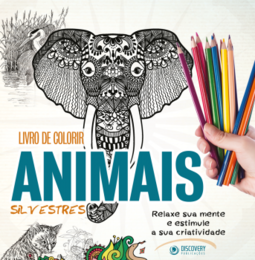 Livro de colorir animais silvestres: Relaxe sua mente e estimule a sua criatividade