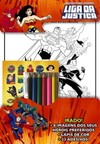 Liga da Justiça: colorindo com adesivos