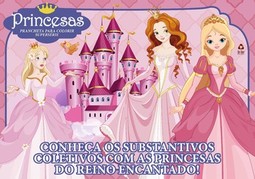 Princesas - Prancheta para colorir: supersérie