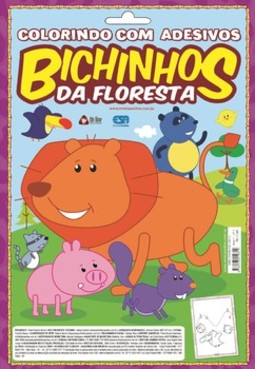Bichinhos da floresta: colorindo com adesivos