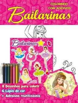 Bailarinas: colorindo com adesivos