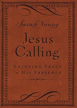 Jesus Calling, Small Brown Leathersoft, with Scripture References: Enjoying Peace in His Presence