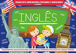 Inglês supersérie - Prancheta aprendendo, pintando e brincando