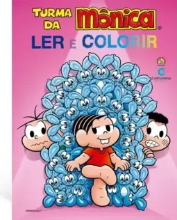 GIGANTE LER E COLORIR TURMA DA MONICA