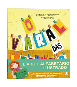 O varal das letras - Livro + alfabetário ilustrado