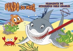 Fundo do mar: prancheta de atividades para colorir