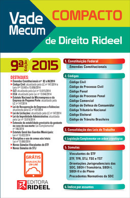 VADE MECUM COMPACTO DE DIREITO RIDEEL - 2015