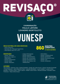Vunesp: 860 questões comentadas, alternativa por alternativa por autores especialistas