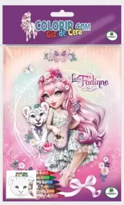 Colorir com Giz de Cera: La Fadinne
