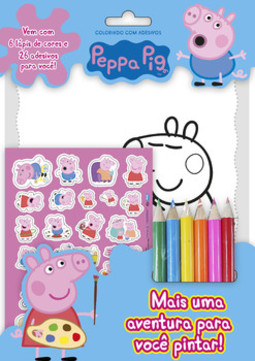 Peppa Pig - Colorindo com adesivos