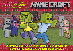 Minecraft - Prancheta para colorir - Supersérie