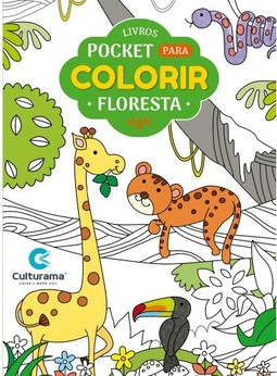 POCKET PARA COLORIR - FLORESTA