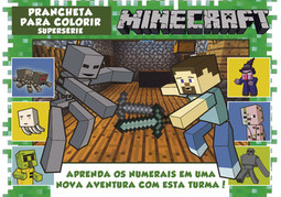Minecraft - Prancheta para colorir - Supersérie