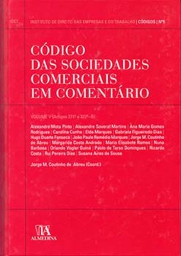Código das sociedades comerciais em comentário: artigos 271º a 372º-B