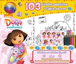 Dora, a Aventureira: colorindo com adesivos especial