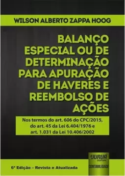 Balanço Especial ou de Determinação para Apuração de Haveres e Reembolso de Ações