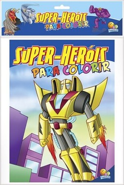 Super-Heróis para Colorir - Kit com 10 unidades