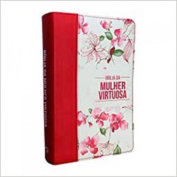 Bíblia da mulher virtuosa Vermelho e branco