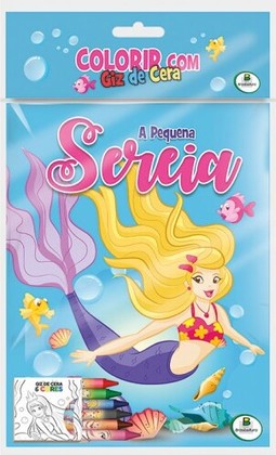 Colorir com Giz de Cera: A Pequena Sereia