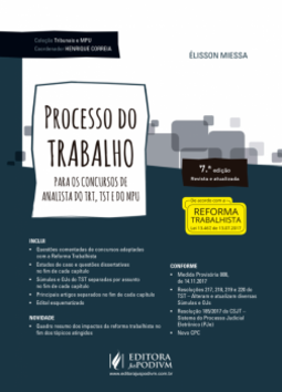 Processo do trabalho para os concursos de analista do TRT, TST e do MPU