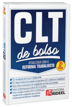 Clt de bolso – atualizada com a reforma trabalhista lei nº 13.467 e mp nº 808