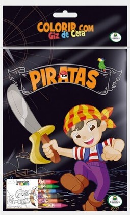 Colorir com Giz de Cera: Piratas