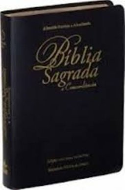Bíblia Sagrada: Preta com Beiras Douradas