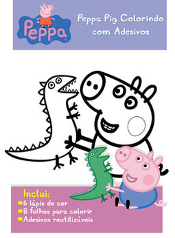 Peppa Pig - Colorindo com adesivos