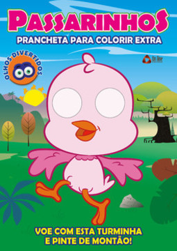 Passarinhos prancheta para colorir extra