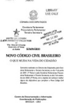 Novo Codigo Civil Brasileiro - o que muda na vida do cidadao